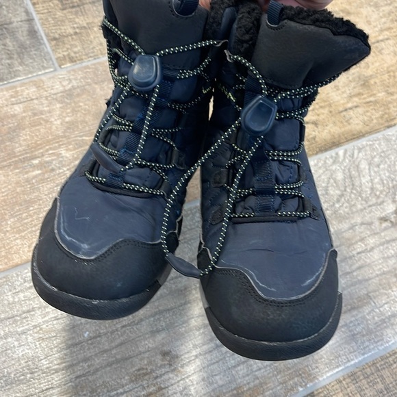 Merrell Crush 3.0 MK266121 Unisex Kids Navy Green Waterproof Snow Boots Size 5 - Picture 6 of 9